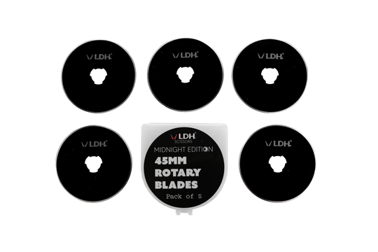 45mm Midnight Edition Rotary Blades - LDH Scissors