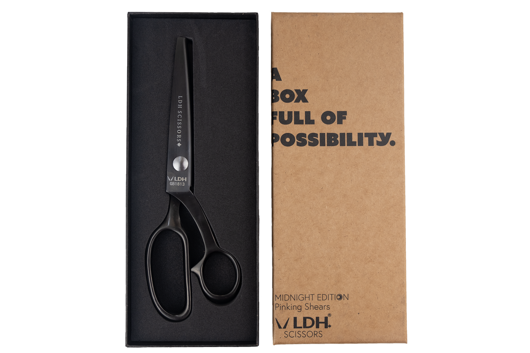 Midnight Edition Pinking Shears (2 Sizes) - LDH Scissors 