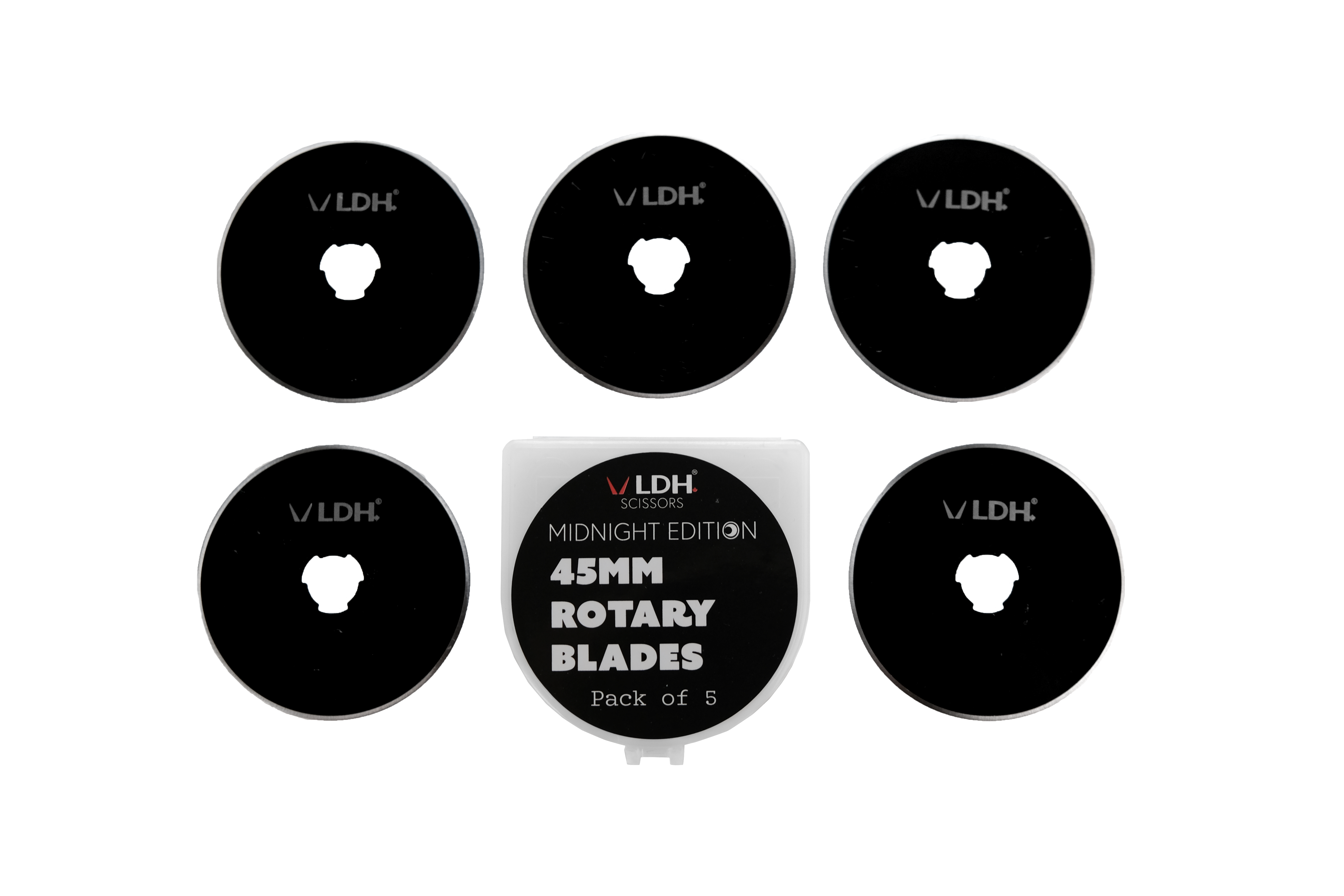 45mm Midnight Edition Rotary Blades - LDH Scissors 